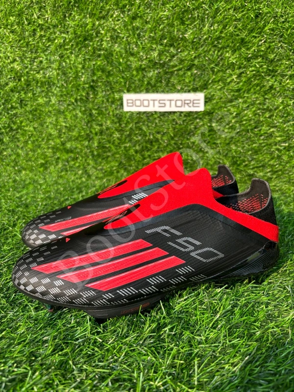 F50 Plus Black Red Colour Low-top FG Without Lace  - 9
