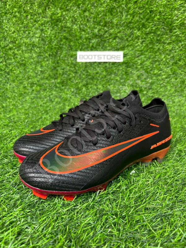 Mercurial Vapor 16 Elite Black Red Low-top FG With Lace - 6