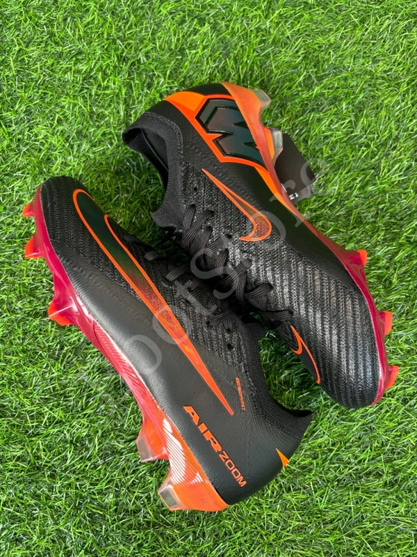 Mercurial Vapor 16 Elite Black Red Low-top FG With Lace - 8.5
