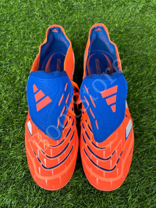 Predator Foldover Elite Orange Blue Colour FG With Lace  - 6.5