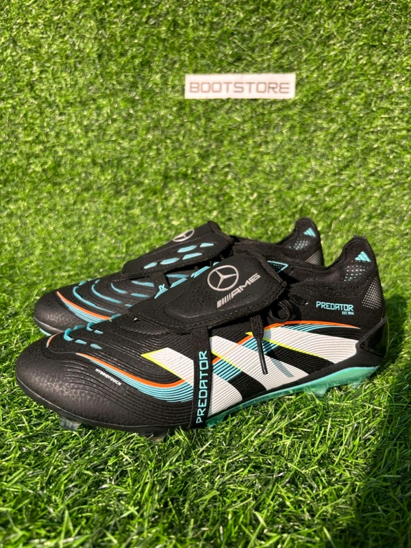 Predator Foldover Elite Black Colour FG With Lace - 9.5