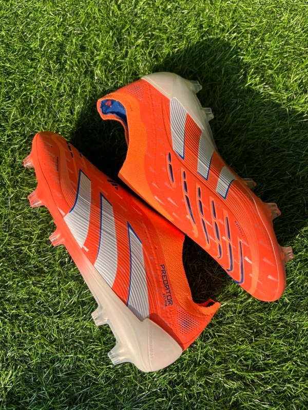Predator Elite Orange Colour Low-top FG Without Lace  - 10.5