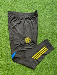 Manchester United Black Yellow Colour Combination Training Suit - M