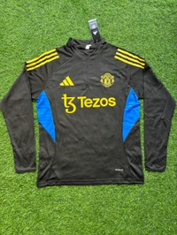 Manchester United Black Yellow Colour Combination Training Suit - XL