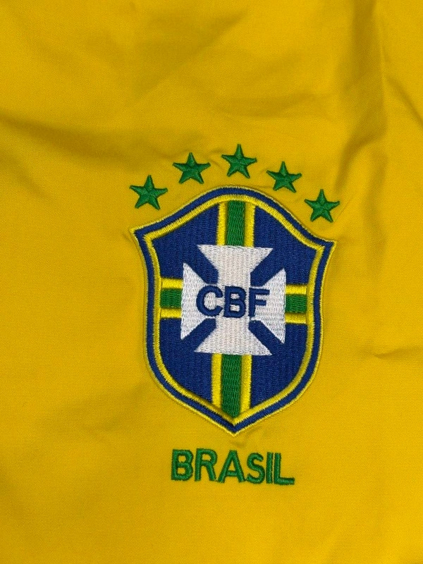 Retro Style Brazil National Football Team Windbreaker Jacket - S