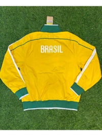 Retro Style Brazil National Football Team Windbreaker Jacket - M