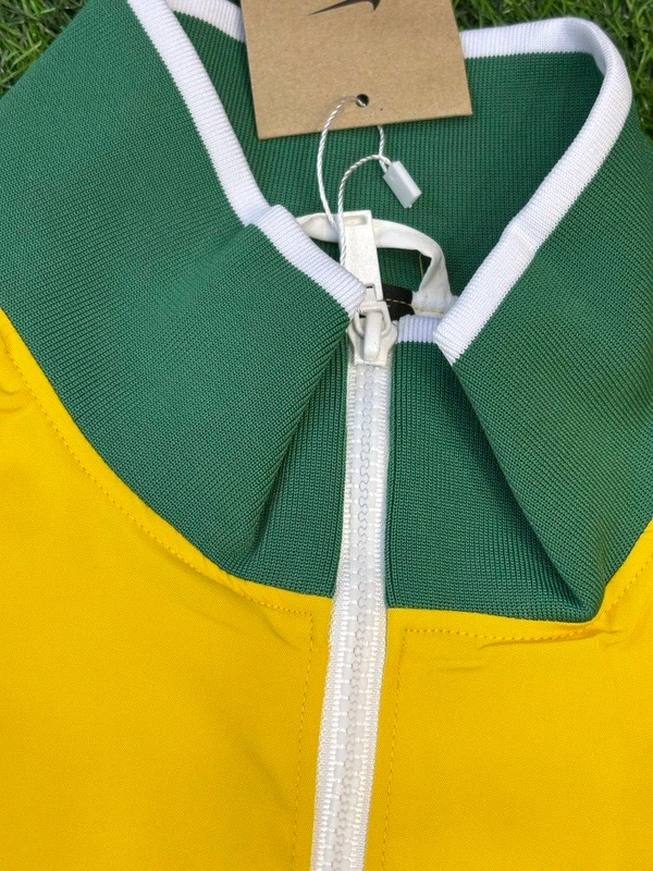 Retro Style Brazil National Football Team Windbreaker Jacket - XL