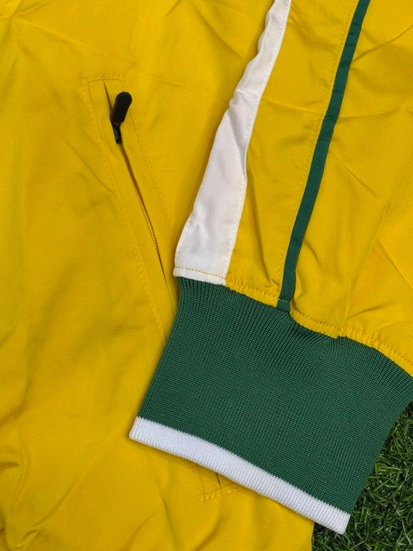 Retro Style Brazil National Football Team Windbreaker Jacket - XL