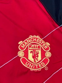 Retro Style Manchester United Red Windbreaker Jacket - S