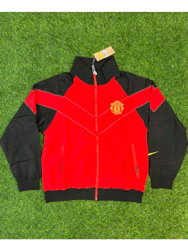 Retro Style Manchester United Red Windbreaker Jacket - L