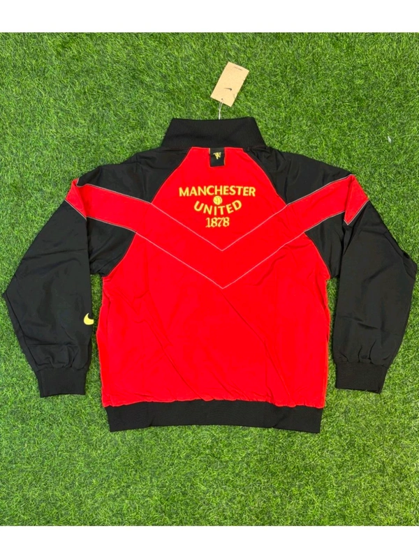 Retro Style Manchester United Red Windbreaker Jacket - L