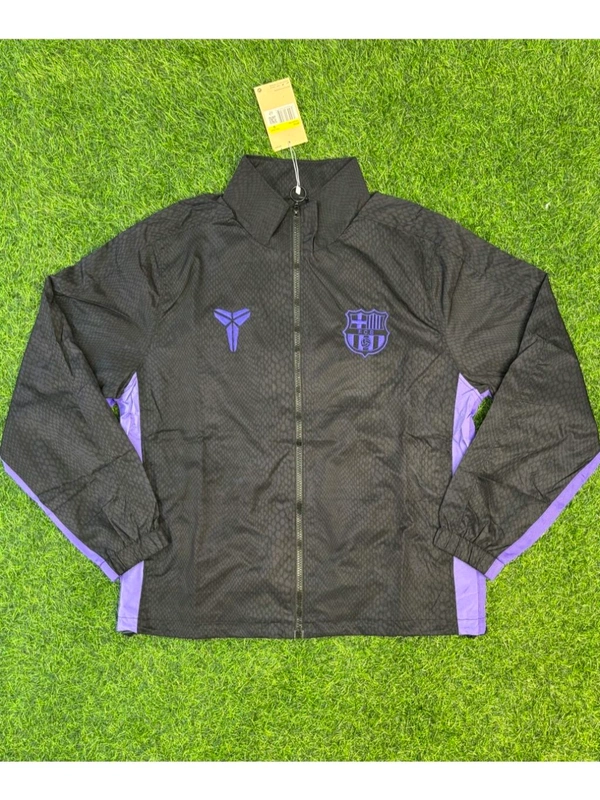 FC Barcelona X Kobe Bryant Black Purple Windbreaker Jacket - S