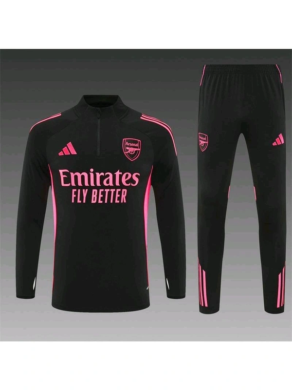Arsenal FC Black And Pink Colour Training Suit - S