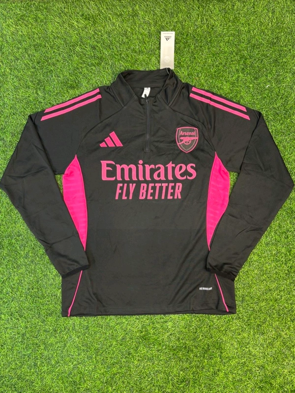 Arsenal FC Black And Pink Colour Training Suit - M