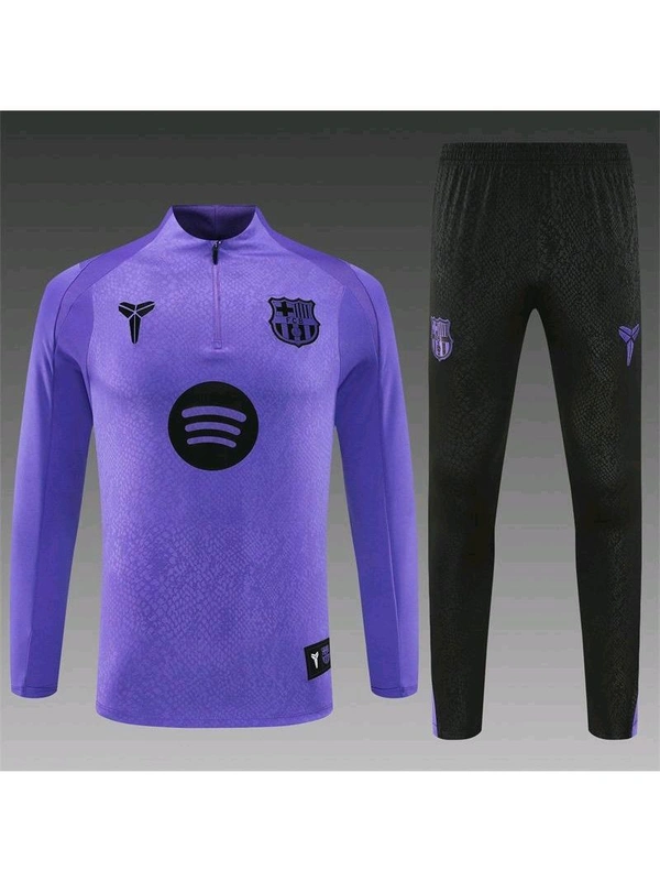 FC Barcelona Violet And Black Colour Training Suit - M