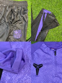 FC Barcelona Violet And Black Colour Training Suit - M