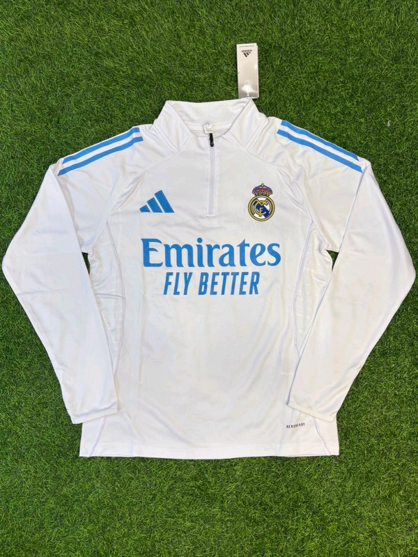 Madrid White And Blue Colour Training Suit - S