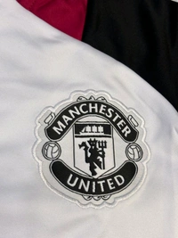 Manchester United White And Black Colour Training Suit - S