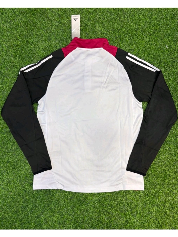 Manchester United White And Black Colour Training Suit - S