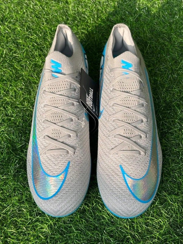 Mercurial Vapor 16 Silver Blue Colour Low-top FG With Lace - 8.5