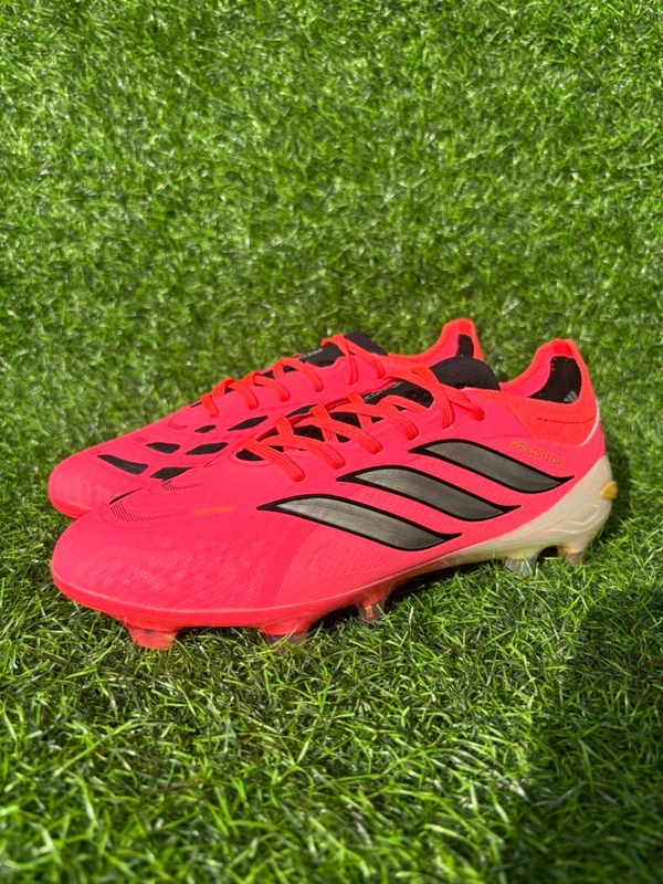 Predator Elite Red Colour Low-top FG With Lace - 9
