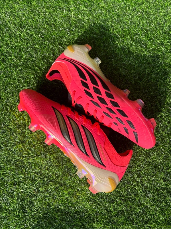 Predator Elite Red Colour Low-top FG With Lace - 9.5