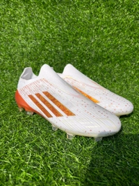 F50 Elite White Brown Colour Low-top FG Without Lace - 7.5