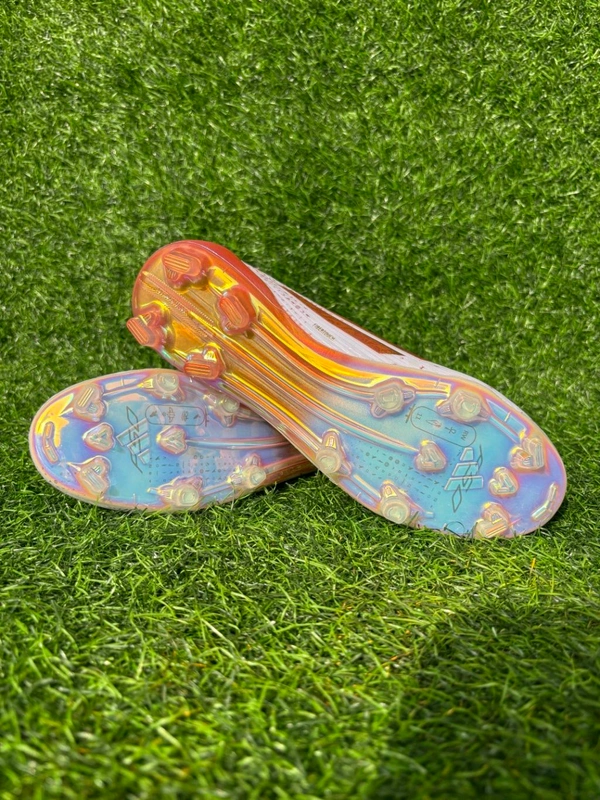 F50 Elite White Brown Colour Low-top FG Without Lace - 7.5