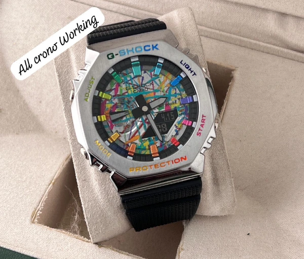 Casio G-Shock Analog Digital Watch - Silver