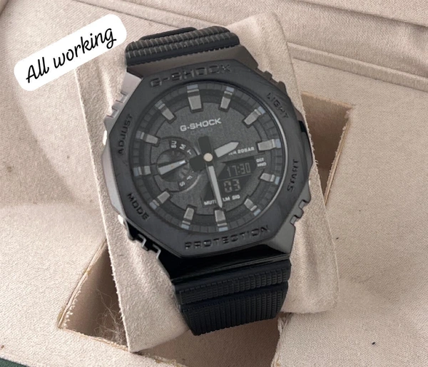 Casio G-Shock Analog Digital Watch - Silver