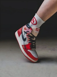 Nike Air Jordan 1 Across The Spider Verse  - Red Orange