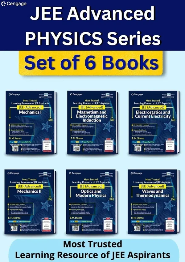 CENGAGE Cengage Physics Series for 2024-25 JEE (Advanced) with Free Online Assessments and Digital Content 2024 - Set of 6 books 