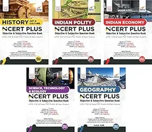 Disha Ncert Plus General Studies Objective & Subjective Question Bank for Upsc & State Psc Civil Seivices Prelim & Main Exams (English, Paperback, unknown) 9789390711147