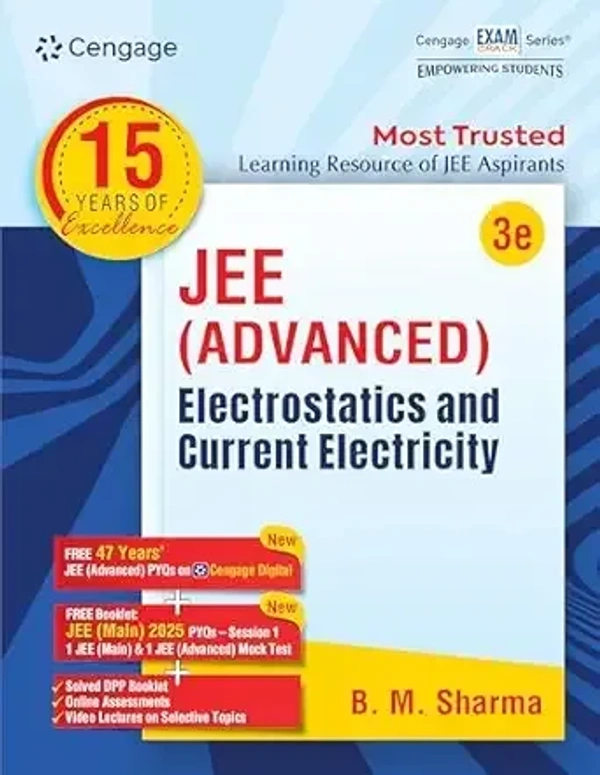 Cengage JEE Advanced Electrostatics and Current Electricity with Free Online Assessments & Digital Content 9789360537180