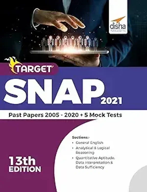 Disha TARGET SNAP 2021 (Past Papers 2005 - 2020) + 5 Mock Tests 13th Edition (Paperback, Disha Experts) 9789390511488