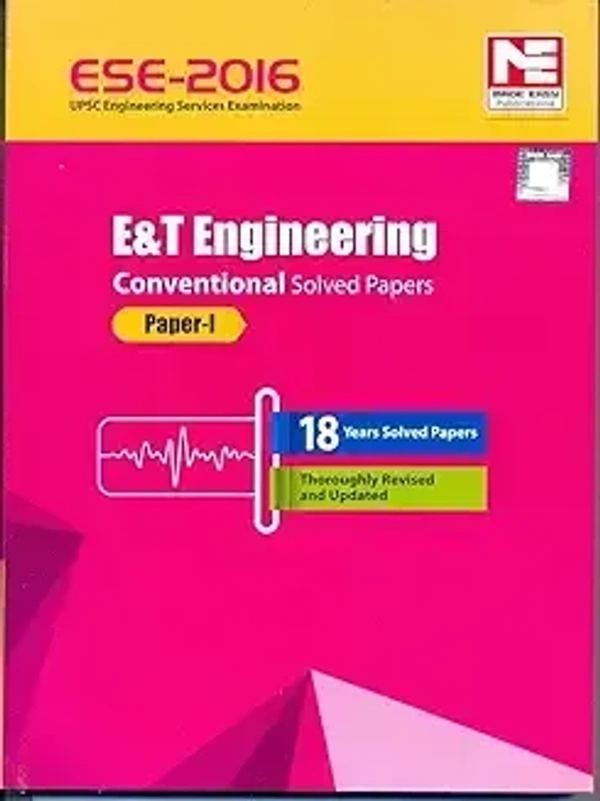 Made Easy ESE-2016: Electronics & Telecommunication Engg.: Conventional Solved Paper I (Old Edition) Paperback – 1 January 2015 9789351471233