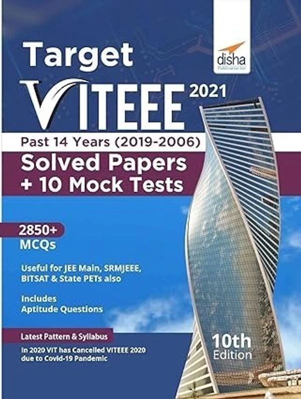 DIsha Publications Target Viteee 2021 - Past 14 Years (2019 - 2006) Solved Papers + 10 Mock Tests (English, Paperback, unknown)