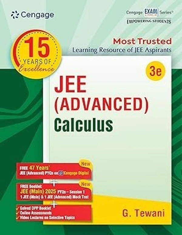 Cengage JEE Advanced Calculus with Free Online Assessments & Digital Content 9789360531935