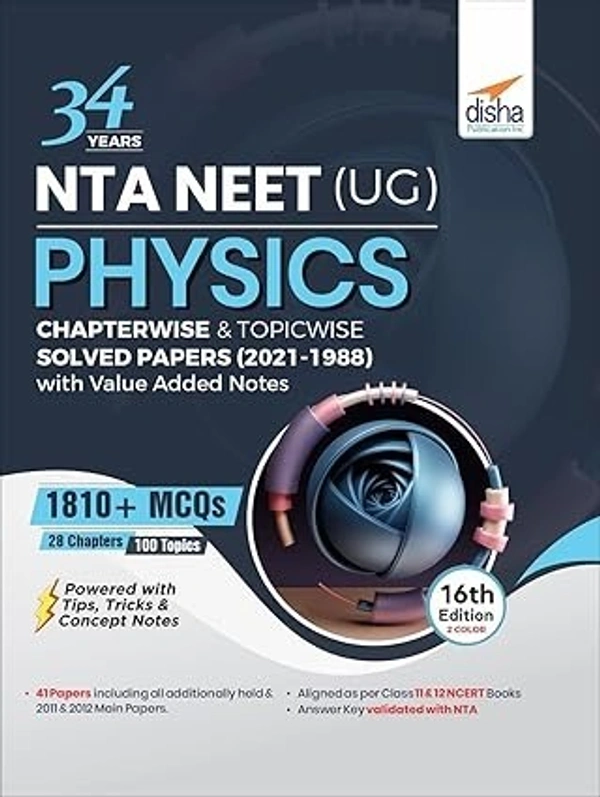 Disha 34 Years NTA NEET (UG) CHEMISTRY Chapterwise & Topicwise Solved Papers with Value Added Notes (2021 - 1988) 16th Edition (English, Paperback, Experts Disha) 9789391025281