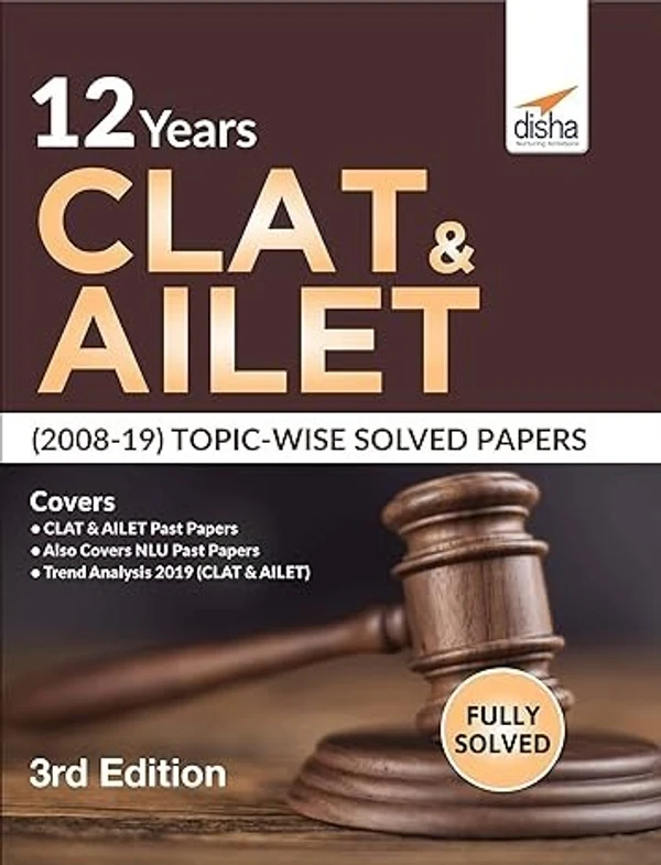 Disha Publication 12 Years Clat & Ailet (2008-19) Topic-Wise Solved Papers (English, Paperback, unknown)