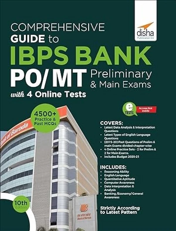 Comprehensive Guide to IBPS Bank PO/ MT Preliminary & Main Exams with 4 Online Tests (10th Edition) (Paperback, Disha Experts)