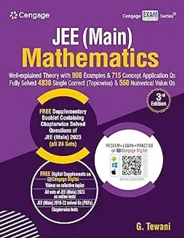 Cengage Learning India Limited JEE (Main) MATHEMATICS, 3e (Paperback, G. Tewani)