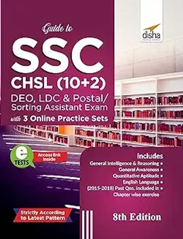 Guide to Ssc - Chsl (10+2) Deo, Ldc & Postal/ Sorting Assistant Exam with 3 Online Practice Sets (English, Paperback, unknown)