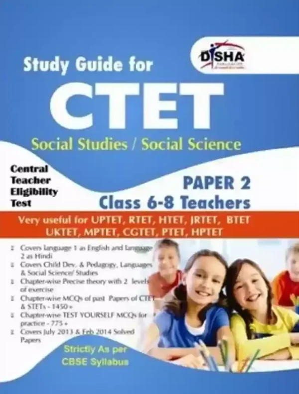 Disha Publications Study Guide for Ctet Paper 2 - English (Class 6 - 8 Social Studies/ Social Science Teachers) (English, Book, Disha Experts)