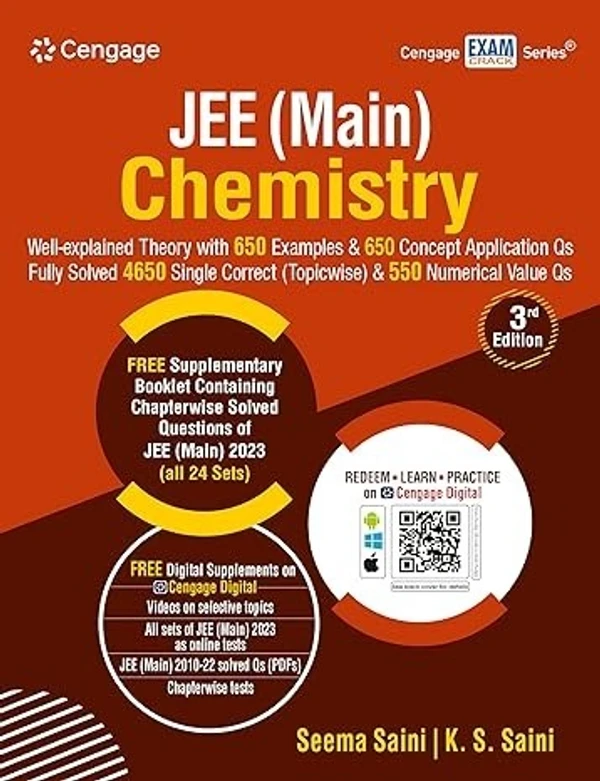 Cengage Learning India Limited JEE (Main) CHEMISTRY, 3e (Paperback, Seema Saini, K. S. Saini)