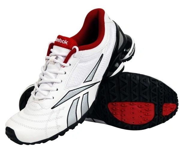 Rebook Sport Shoes For Men - white with red, 6