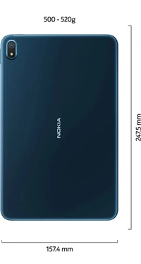 Nokia  Tab T20 4GB RAM 64GB ROM 10.36 inch with Wi-Fi+4G Tablet (Blue) - Blue