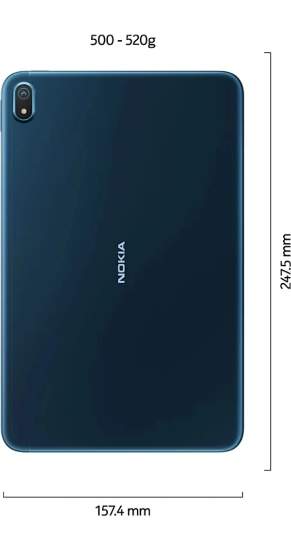 Nokia  Tab T20 4GB RAM 64GB ROM 10.36 inch with Wi-Fi+4G Tablet (Blue) - Blue