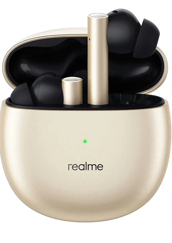 Realme  Buds Air 2 with Active Noise Cancellation (ANC) Bluetooth Headset (Closer Gold, True Wireless) - Closer Gold