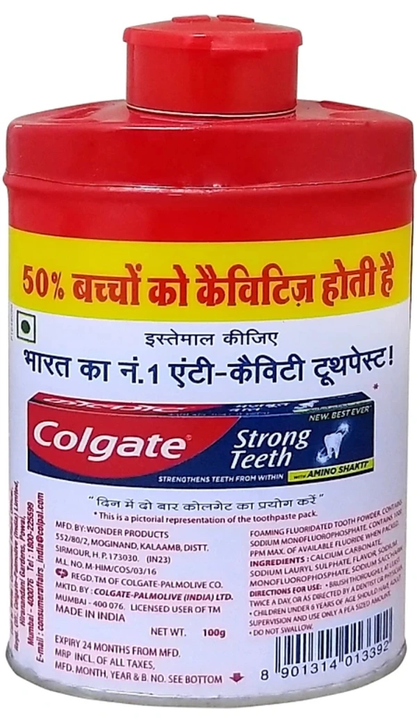 Colgate Toothpowder with Calcium and Minerals (100g)